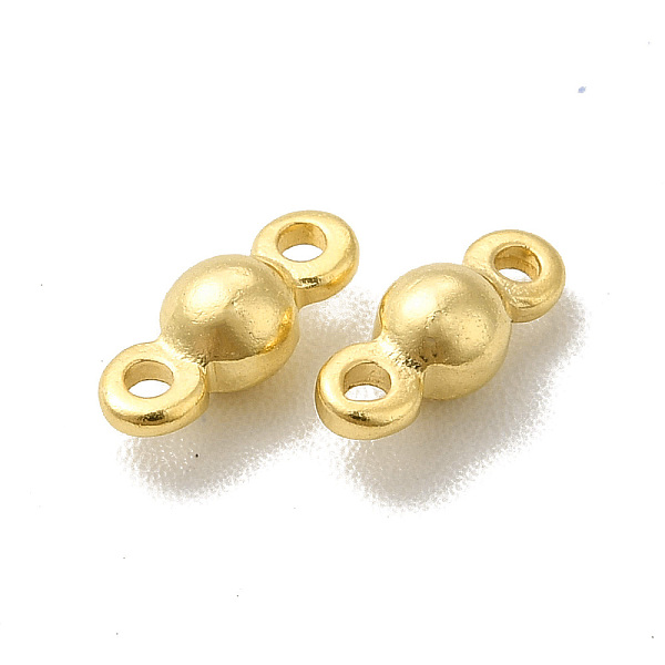 

PandaHall Brass Connector Charms, Cadmium Free & Lead Free, Round Links, Real 24K Gold Plated, 3x7x2.5mm, Hole: 1mm Brass Round