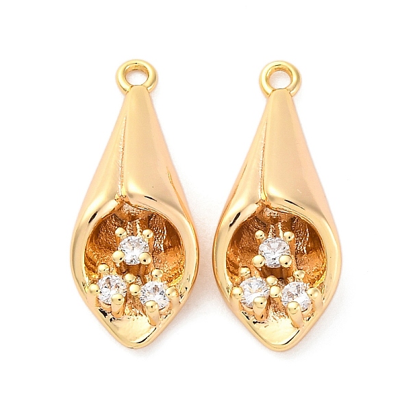 Brass Rhinestone Pe… - image