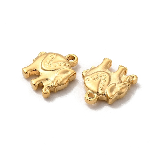 

PandaHall Vacuum Plating 201 Stainless Steel Charms, Elephant Charm, Real 18K Gold Plated, 13x12.5x3mm, Hole: 1mm 201 Stainless Steel...