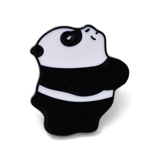

PandaHall Black Alloy Brooches, Enamel Pins, Panda, 24x22x1.4mm Alloy+Enamel Panda