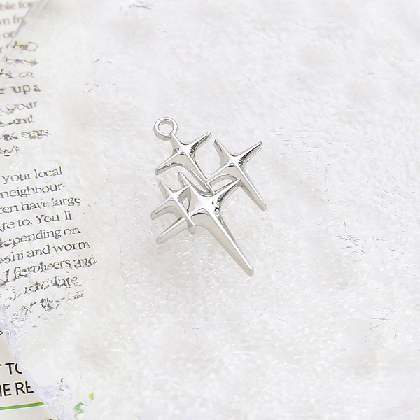 

PandaHall Alloy Pendants, Platinum, Star, 29x23mm Alloy Star