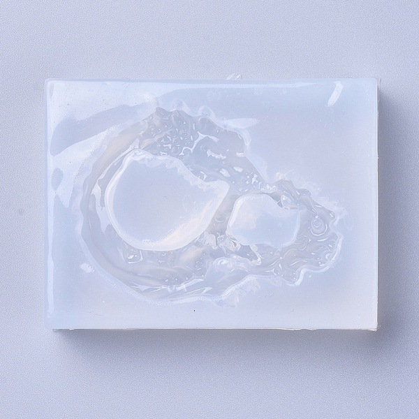 

PandaHall Pendant Food Grade Silicone Molds, Resin Casting Molds, For UV Resin, Epoxy Resin Jewelry Making, White, 63x47x17mm, Inner...