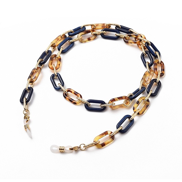 

PandaHall Eyeglasses Chains, Neck Strap for Eyeglasses, with Aluminium & Acrylic Paperclip Chains, 304 Stainless Steel Lobster Claw Clasps..., Blue