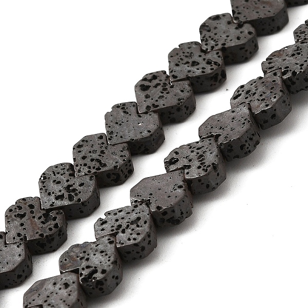 

PandaHall Electroplated Natural Lava Rock Beads Strands, Heart, Gray Plated, 8x8.5x3mm, Hole: 1mm, about 60pcs/strand, 16.54''(42cm) Lava...