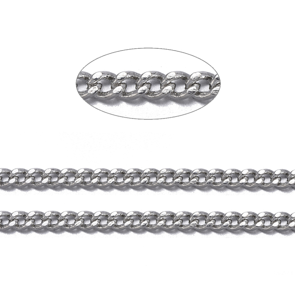 

PandaHall Brass Twisted Chains, Curb Chains, Diamond Cut, Soldered, Faceted, with Spool, Oval, Lead Free & Nickel Free & Cadmium Free...