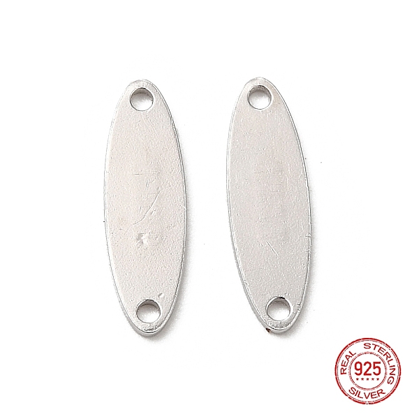 

PandaHall 925 Sterling Silver Links, Chain Tabs, with 925 Stamp, Platinum, 13x4x0.6mm, Hole: 1mm Sterling Silver