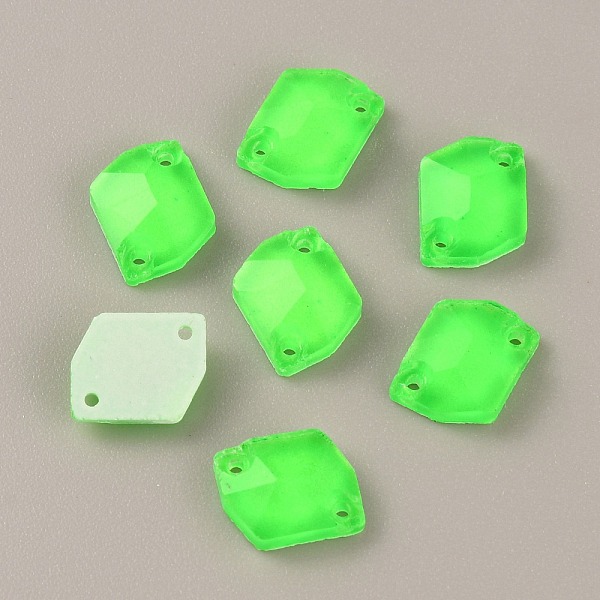 36Pcs Fluorescence Glass Connector Charms