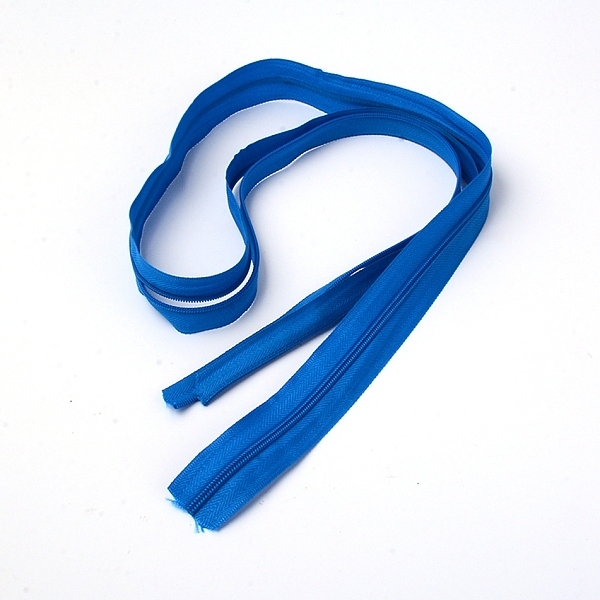 PandaHall Nylon Invisible Zipper Fastener, for Clothes DIY Sewing Accessories, Dodger Blue, 91.4x2.6x0.2cm Nylon