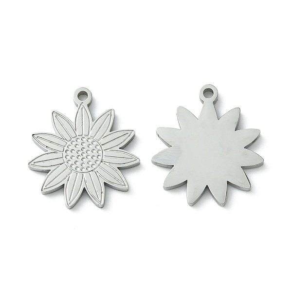 

PandaHall 304 Stainless Steel Manual Polishing Pendants, Flower Charm, Stainless Steel Color, 19x16.5x1.5mm, Hole: 1.5mm 304 Stainless Steel...