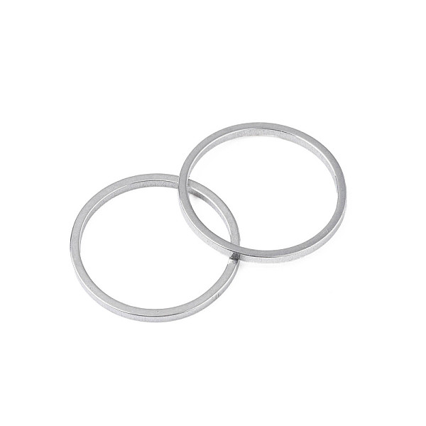 

PandaHall 304 Stainless Steel Linking Ring, Stainless Steel Color, 14x1mm, Inner Diameter: 12mm 304 Stainless Steel Ring