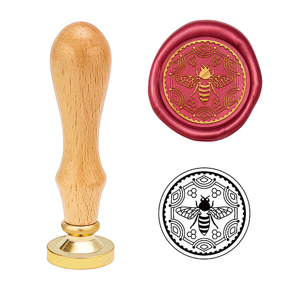 

PandaHall Bee Wax Seal Stamp, Sealing Wax Stamp for Invitations Embellishment, Envelopes, Wine Packages Bottle Decoration Gift Packing...