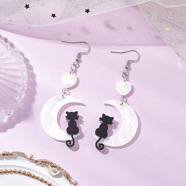 Acrylic Dangle Earr… - image