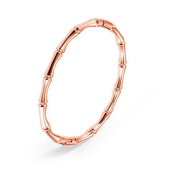 

PandaHall 304 Stainless Steel Bamboo Joint Hinged Bangle, Rose Gold, Inner Diameter: 1-7/8x2-1/4 inch(4.75x5.75cm) 304 Stainless Steel