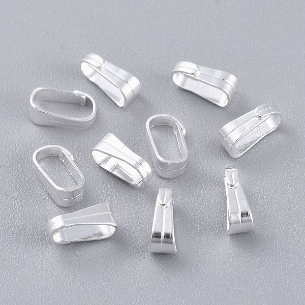 

PandaHall 304 Stainless Steel Snap on Bails, Silver, 6x3x2.5mm, Inner diameter: 5x2mm 304 Stainless Steel