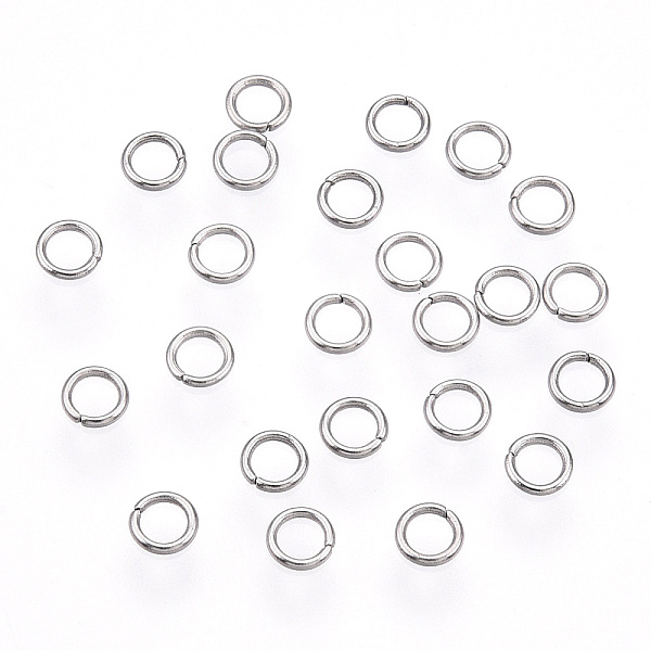 

PandaHall 304 Stainless Steel Open Jump Rings, Stainless Steel Color, 24 Gauge, 3x0.5mm, Hole: 2mm, Inner Diameter: 2mm, about 830pcs/10g...
