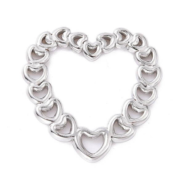 

PandaHall 304 Stainless Steel Linking Rings, Heart, Stainless Steel Color, 20.5x20x1mm, Inner Diameter: 10.5x13mm 304 Stainless Steel Heart