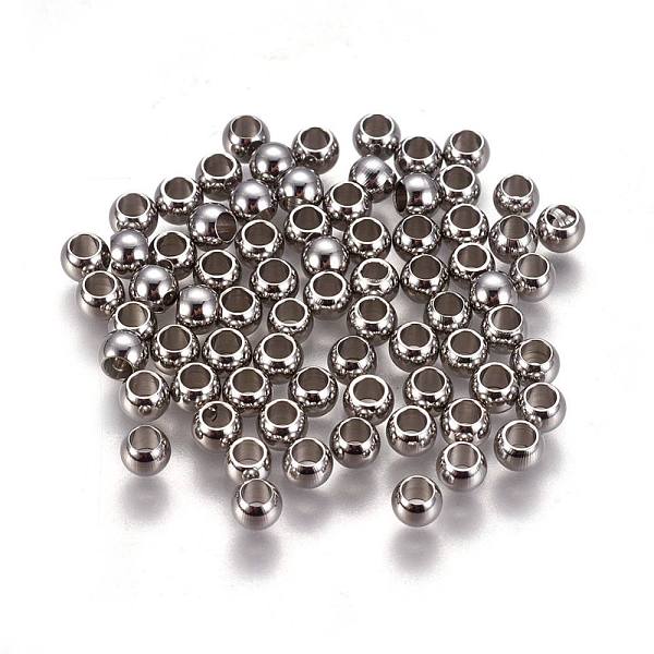 304 Edelstahl-Abstandhalter-Perlen