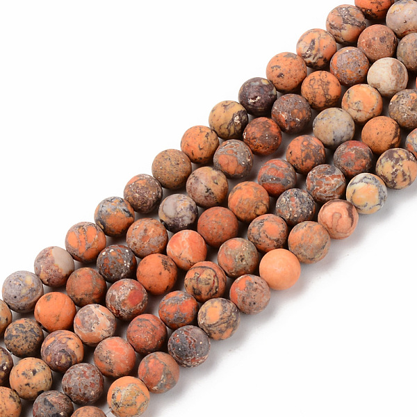 

PandaHall Natural American Turquoise Beads Strands, Frosted, Dyed & Heated, Round, Dark Orange, 6mm, Hole: 1mm, about 59~60pcs/strand...