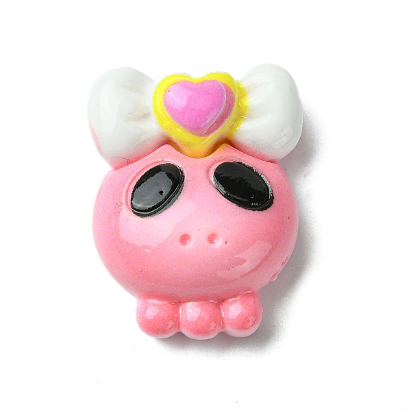 

PandaHall Pink Theme Opaque Resin Decoden Cabochons, Valentine's Day, Alien, 28x21.5x9mm Resin Others Pink