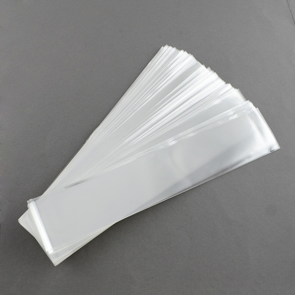 

PandaHall OPP Cellophane Bags, Rectangle, Clear, 25x5cm, Unilateral Thickness: 0.035mm OPP Cellophane Clear