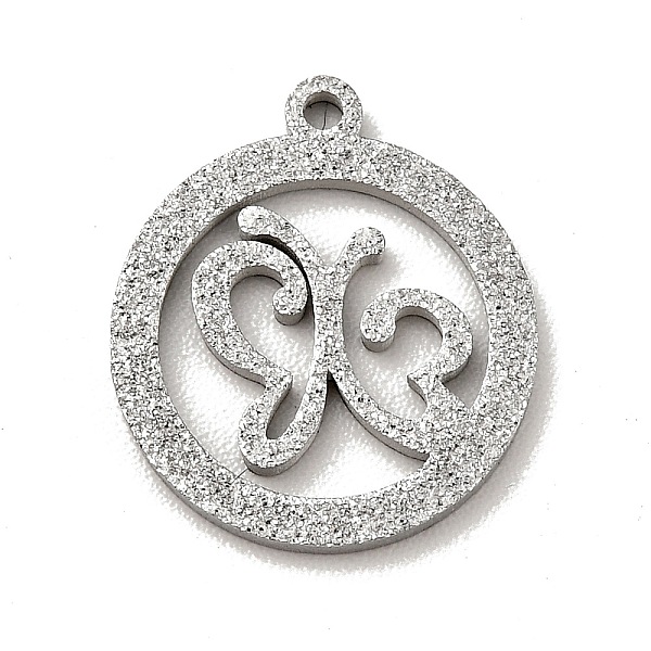 

PandaHall 304 Stainless Steel Pendants, Textured, Hollow, Flat Round with Butterfly, Stainless Steel Color, 13.5x12x1mm, Hole: 1mm 304...