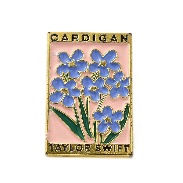 

PandaHall Golden Alloy Brooches, Enamel Pins, for Backpack Clothes, Flower, 30.5x20x1.5mm Alloy+Enamel Flower
