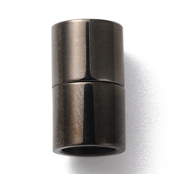 

PandaHall Ion Plating(IP) 303 Stainless Steel Magnetic Clasps with Glue-in Ends, Column, Gunmetal, 12x7x7mm, Hole: 5mm 303 Stainless Steel...