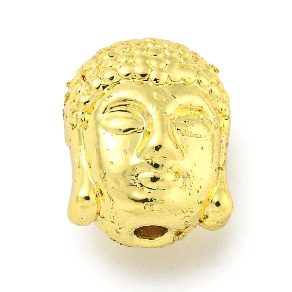 

PandaHall Brass Beads, Buddha Head, Real 18K Gold Plated, 11x9x8mm, Hole: 1.6mm Brass Human
