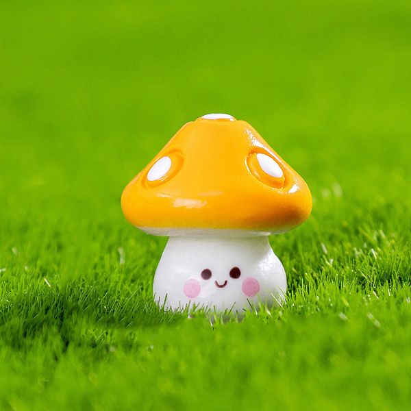 Resin Mushroom Miniature Ornaments