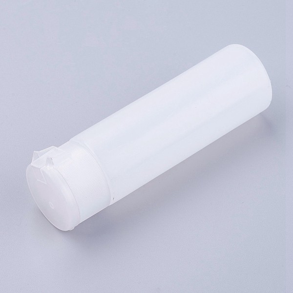 Bouteilles transparentes à bouchon rabattable en plastique pe de 50 ml