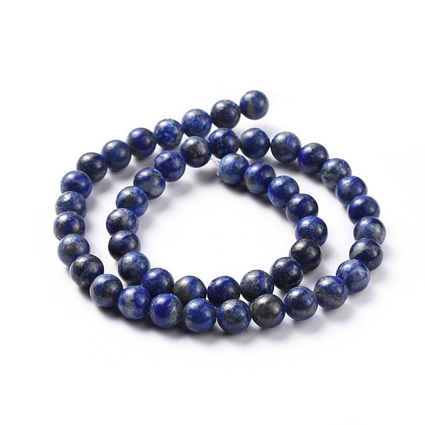 Lapis Lazuli Naturale Perle Tonde Fili