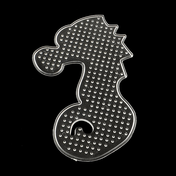 

PandaHall Sea Horse ABC Plastic Pegboards used for 5x5mm DIY Fuse Beads, Clear, 156x96x5mm Plastic Sea Horse Clear