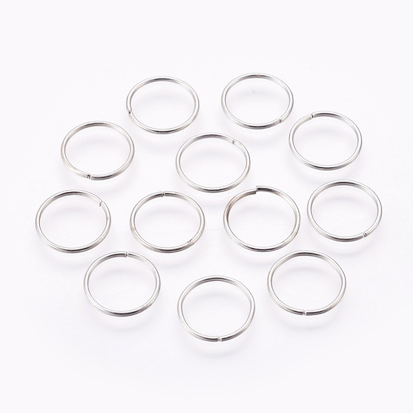 

PandaHall Iron Open Jump Rings, Platinum, 16x1.2mm, Inner Diameter: 13.5mm Iron