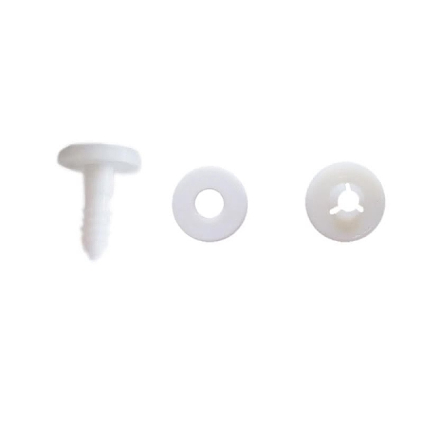 

PandaHall Plastic Doll Joints, with Washers, DIY Crafts Stuffed Toy Teddy Bear Accessories, White, 45mm Plastic Others White