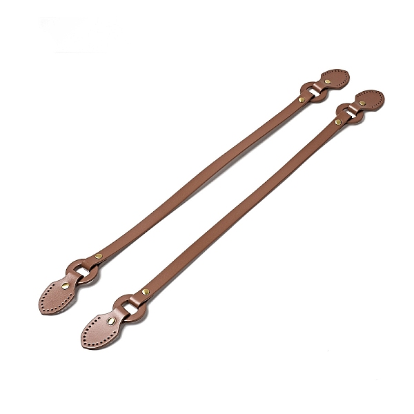 

PandaHall Leaf End Cowhide Leather Sew On Bag Handles, with Brass Findings, Bag Strap Replacement Accessories, Saddle Brown, 59.7x4x1.3cm...