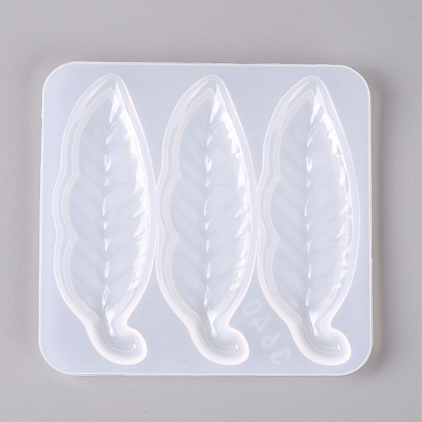 

PandaHall Silicone Molds, Hair Accessories Molds, For DIY Clamp Decoration, UV Resin & Epoxy Resin Jewelry Making, Leaves, White, 90x96x5mm...