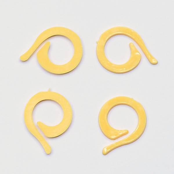 

PandaHall Plastic Knitting Crochet Locking Stitch Markers Holder, Orange, 22x17x1.5mm, Hole: 10mm, about 1000pcs/bag Plastic Orange
