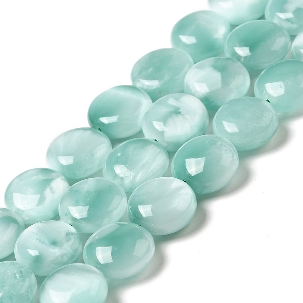 

PandaHall Natural Glass Beads Strands, Grade A, Flat Round, Aqua Blue, 12x4~6.5mm, Hole: 1mm, about 34pcs/strand, 15.5~15.7''(39.37~39.88cm)..., Cyan