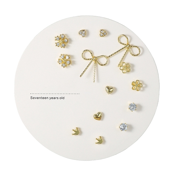

PandaHall Exquisite 925 Sterling Silver Stud Earrings Sets for Girls Women, Mixed Shape, Golden, Package Size: 75x75mm Sterling Silver Mixed...