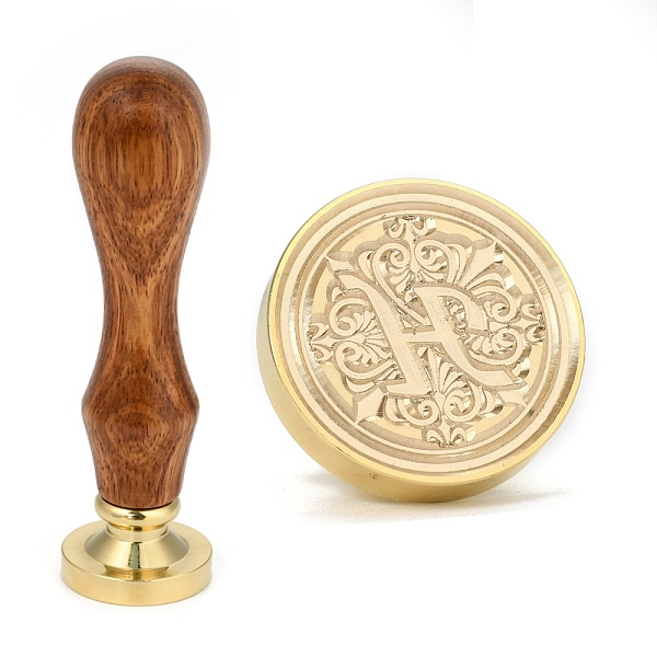 

PandaHall Brass Retro Initials Wax Sealing Stamp, 26 Letters A-Z Wax Seal Stamp with Wooden Handle for Post Decoration DIY Card Making...