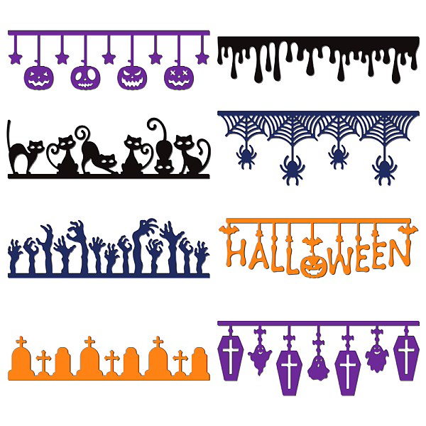 

PandaHall Halloween Theme Carbon Steel Cutting Dies Stencils, for DIY Scrapbooking, Photo Album, Decorative Embossing Paper Card, Stainless...