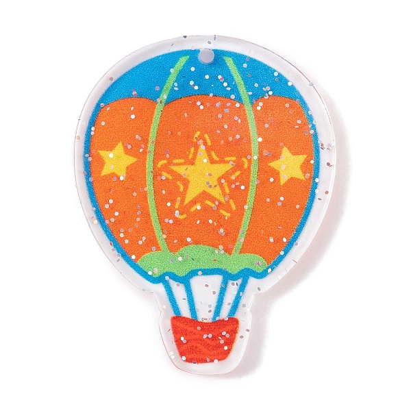 

PandaHall Circus Theme Acrylic Pendants, Balloon, 39.5x30.5x2.5mm, Hole: 1.6mm Acrylic Balloon