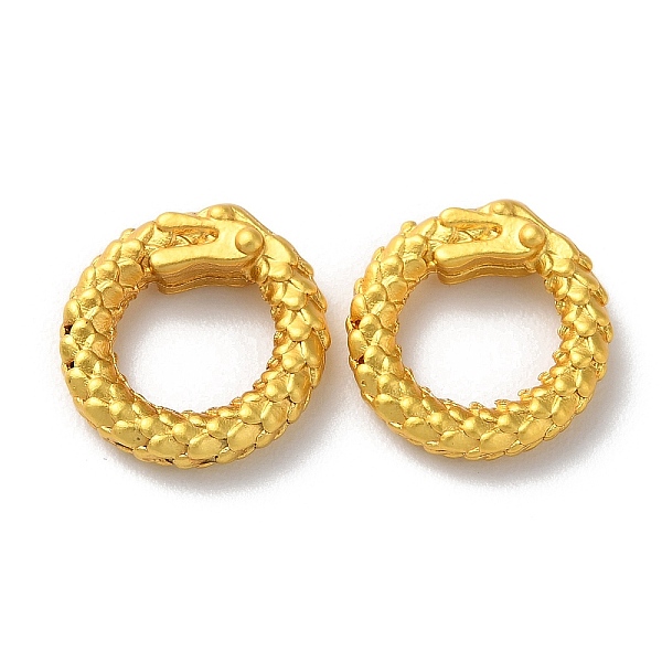 

PandaHall Rack Plating Alloy Linking Rings, Cadmium Free & Lead Free, Round Ring Dragon, Matte Gold Color, 12.5x3mm, Inner Diameter: 6.5mm...