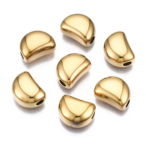 

PandaHall 316 Surgical Stainless Steel Beads, Bean, Real 14K Gold Plated, 11x8x5.5mm, Hole: 2mm 316 Surgical Stainless Steel Others
