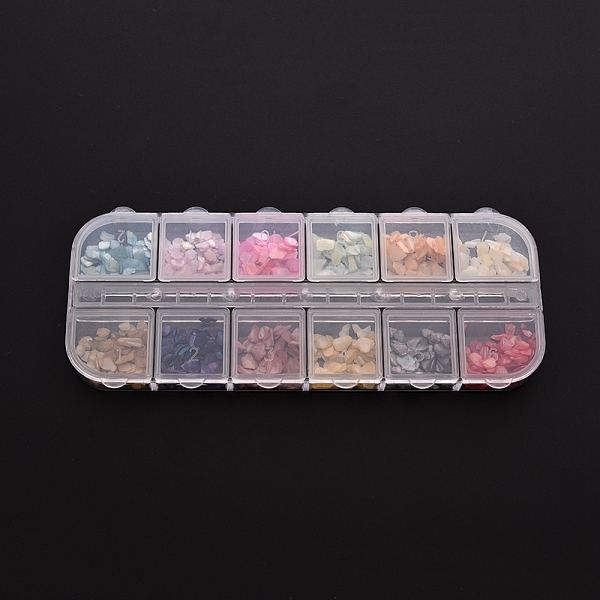 

PandaHall Natural Agate Chip Beads, Dyed, Nail Art Decoration Accessories, No Hole/Undrilled, Mixed Color, 0.1~10x0.1~5x0.1~2mm, Box..., Multicolor