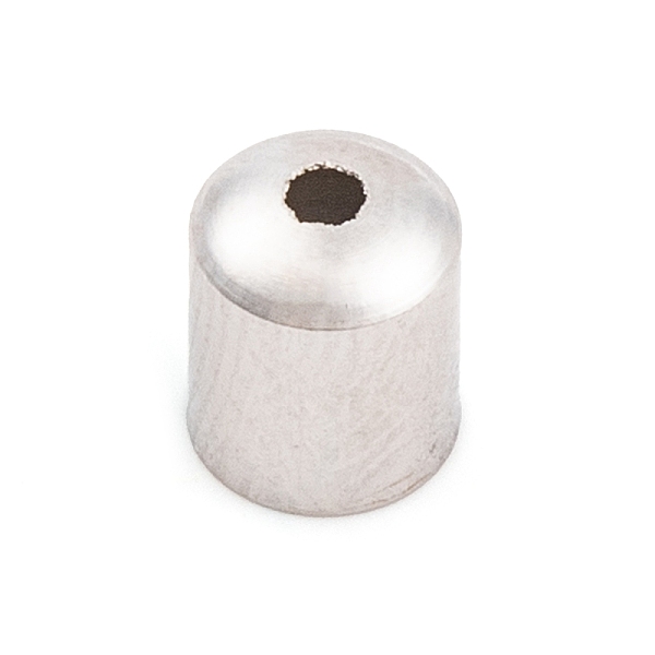 

PandaHall Brass Cord Ends, End Caps, Column, Platinum, 6x5x5mm, Hole: 1mm, Inner Diameter: 4.5mm Brass Column