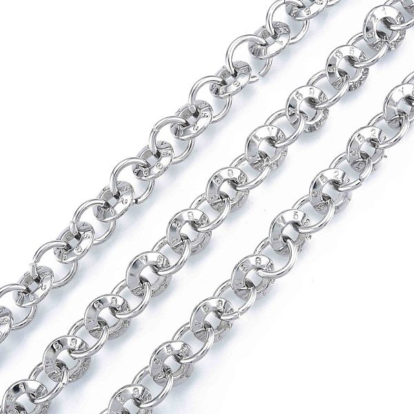 

PandaHall Alloy Ring Link Chains, with Spool, Cadmium Free & Nickel Free & Lead Free, Unwelded, Platinum, 10x2.5mm, about 32.81 Feet...