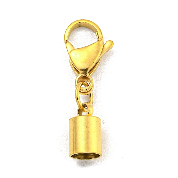 

PandaHall 304 Stainless Steel Cord Ends, with Lobster Claw Clasps, Golden, 27mm, Inner Diameter: 5mm 304 Stainless Steel