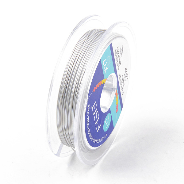 

PandaHall Tiger Tail Beading Wire, 7-Strand Bead Stringing Wire, Nylon Coated Stainless Steel Wire, Silver, 24 Gauge, 0.5mm, about 32.8 Feet...
