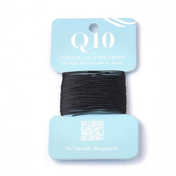 

PandaHall DIY Jewelry Findings, Nylon Thread, Black, 0.1mm, about 6m/roll Nylon Black